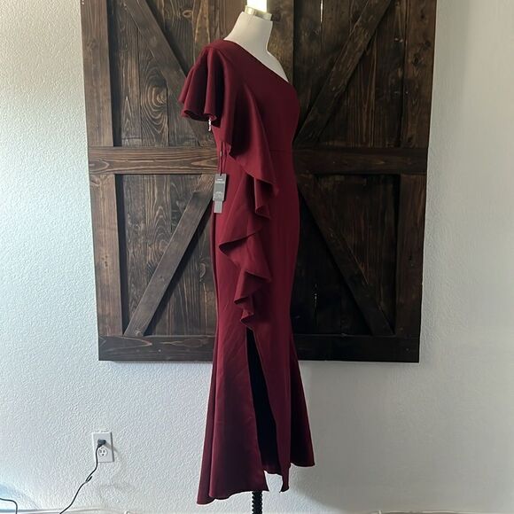 NWT One Shoulder Mermaid Evening Dress Long Formal Cocktail Dress - Picture 9 of 14